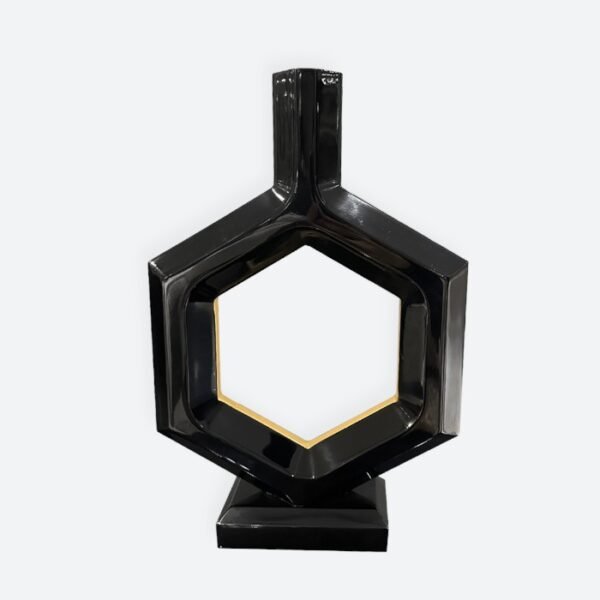 Black and Brass Candle Stand