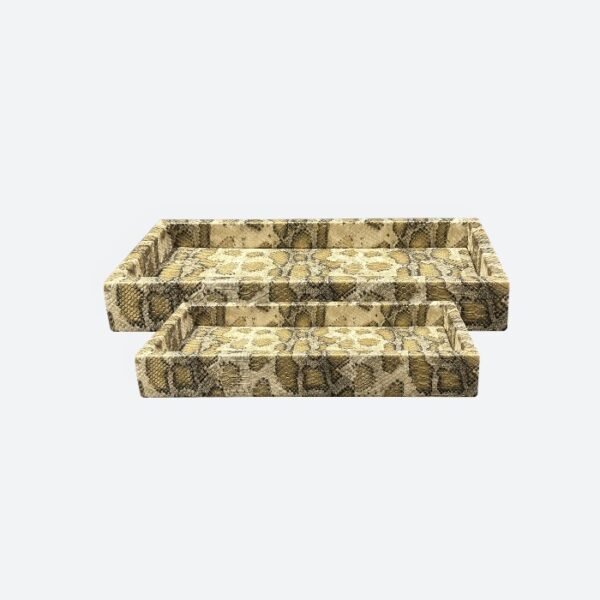 Mist Classic Snake Print Tray