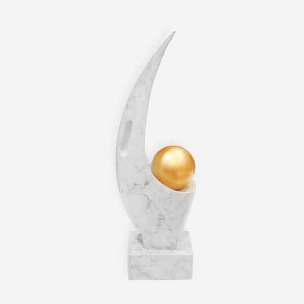 White Marble Gold Ball