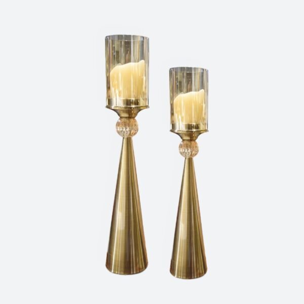 Gold Ball Candle Holder
