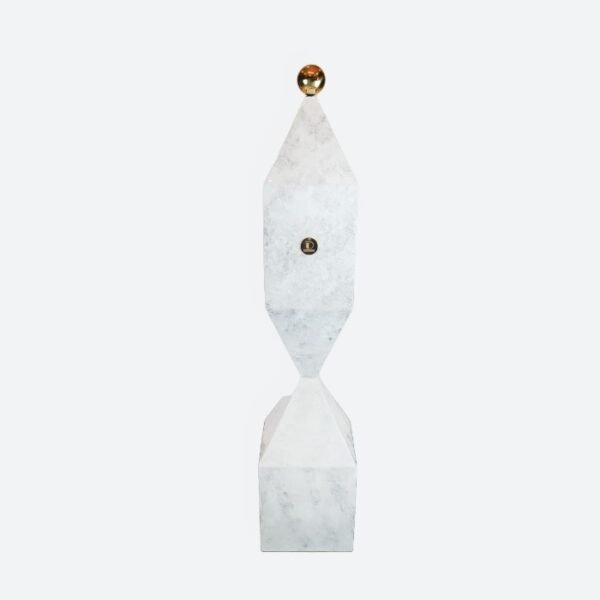 Marbleized Marquise Pillar